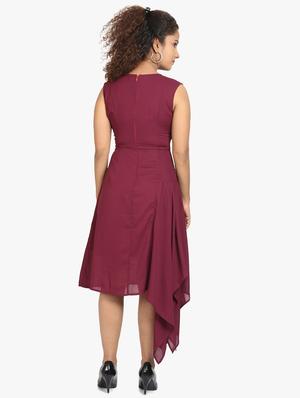 embellished detail asymmetric dress - 17431774 - Standard Image - 3