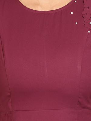 embellished detail asymmetric dress - 17431774 - Standard Image - 5