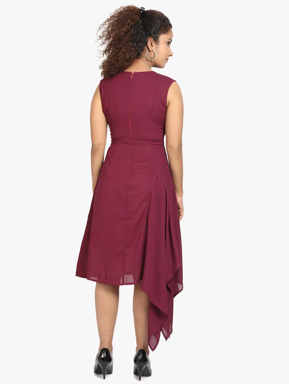 embellished detail asymmetric dress - 17431774 - Zoom Image - 3