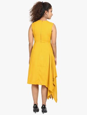 embellished detail asymmetric dress - 17431775 - Standard Image - 3