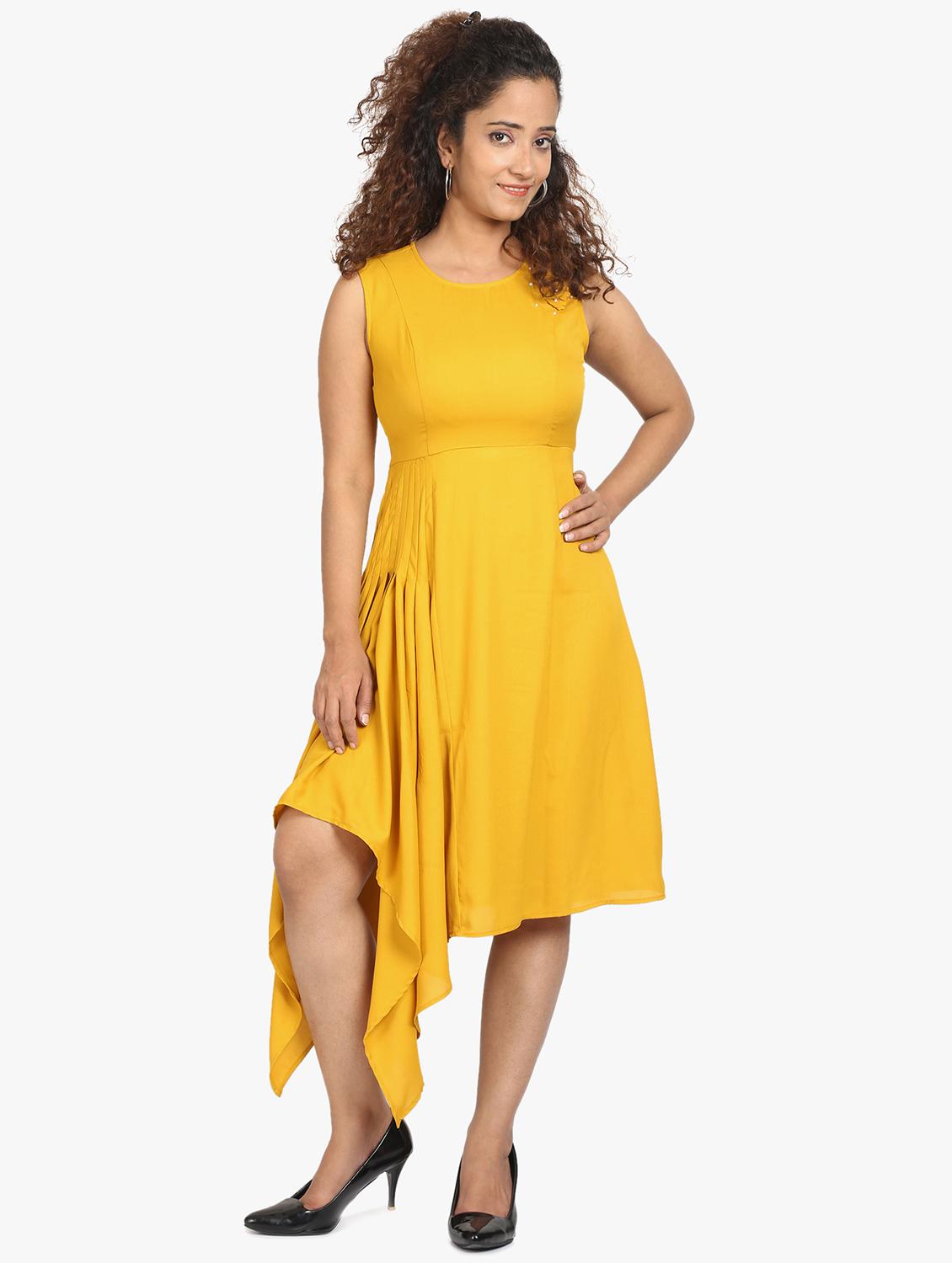 embellished detail asymmetric dress - 17431775 - Zoom Image - 1