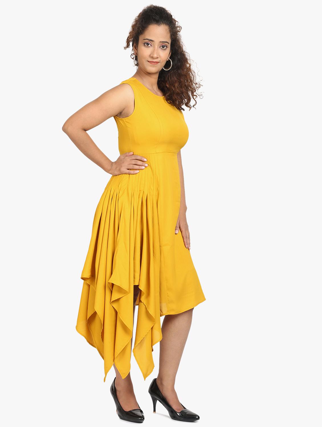 embellished detail asymmetric dress - 17431775 - Zoom Image - 2