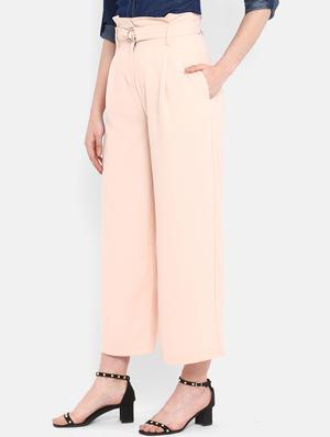 high rise pleated culotte capri - 17431821 - Standard Image - 2