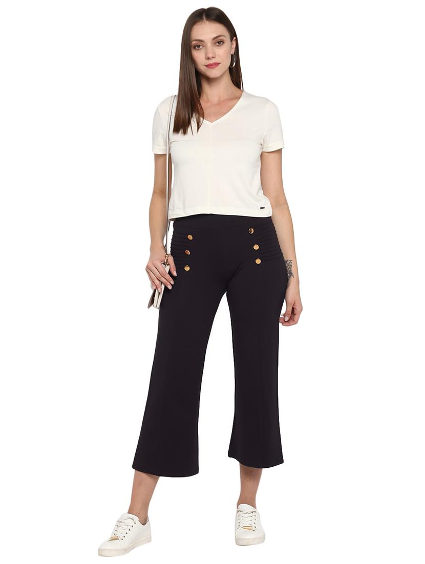 high rise wide leg capri - 17431824 - Zoom Image - 4