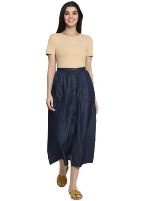 button up denim skirt - 17431830 - Standard Image - 4