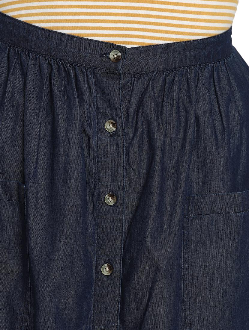 button up denim skirt - 17431830 - Zoom Image - 5