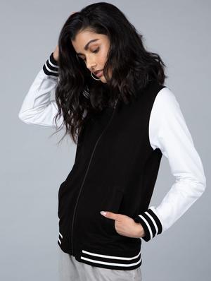 varsity ribbed jacket - 17431832 - Standard Image - 2