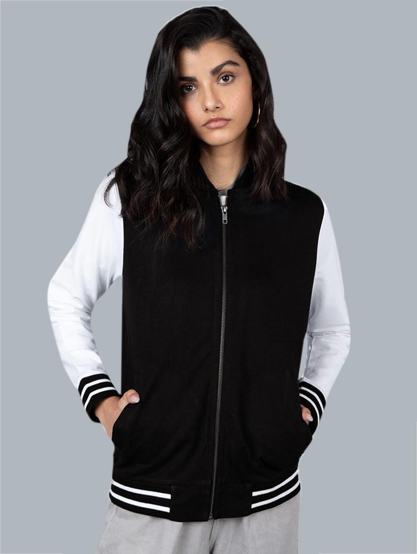 varsity ribbed jacket - 17431832 - Zoom Image - 1