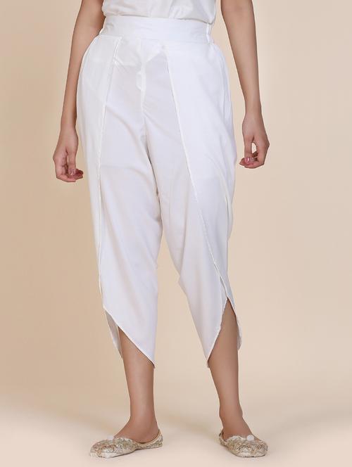 solid cropped salwar - 17431964 - Standard Image - 1