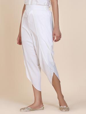 solid cropped salwar - 17431964 - Standard Image - 2