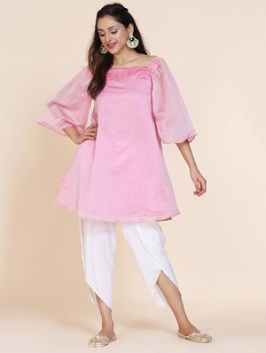 solid cropped salwar - 17431964 - Standard Image - 4