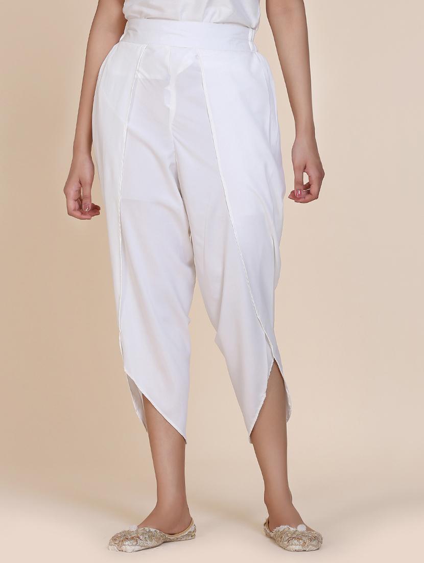 solid cropped salwar - 17431964 - Zoom Image - 1