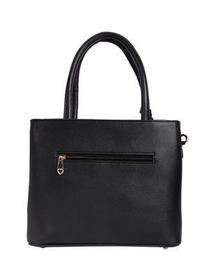 black leatherette (pu) combo handbag - 17432129 - Standard Image - 2