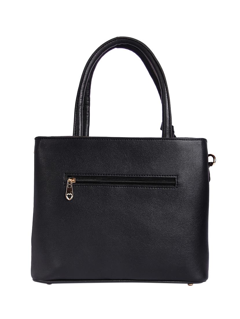 black leatherette (pu) combo handbag - 17432129 - Zoom Image - 2