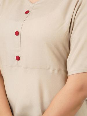 tie knot sleeved v-neck top - 17432144 - Standard Image - 5