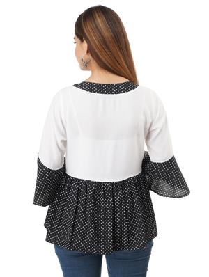 color block peplum top - 17432148 - Standard Image - 2