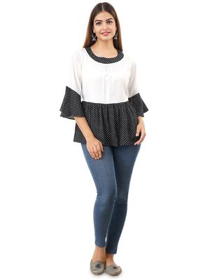 color block peplum top - 17432148 - Standard Image - 3