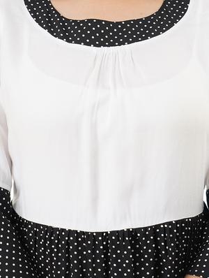 color block peplum top - 17432148 - Standard Image - 4