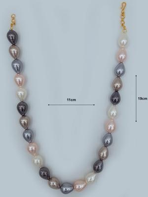 metallic pearl necklace - 17432390 - Standard Image - 3