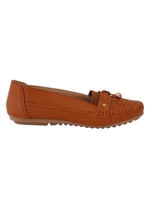 tan synthetic slip on loafers - 17432437 - Standard Image - 2