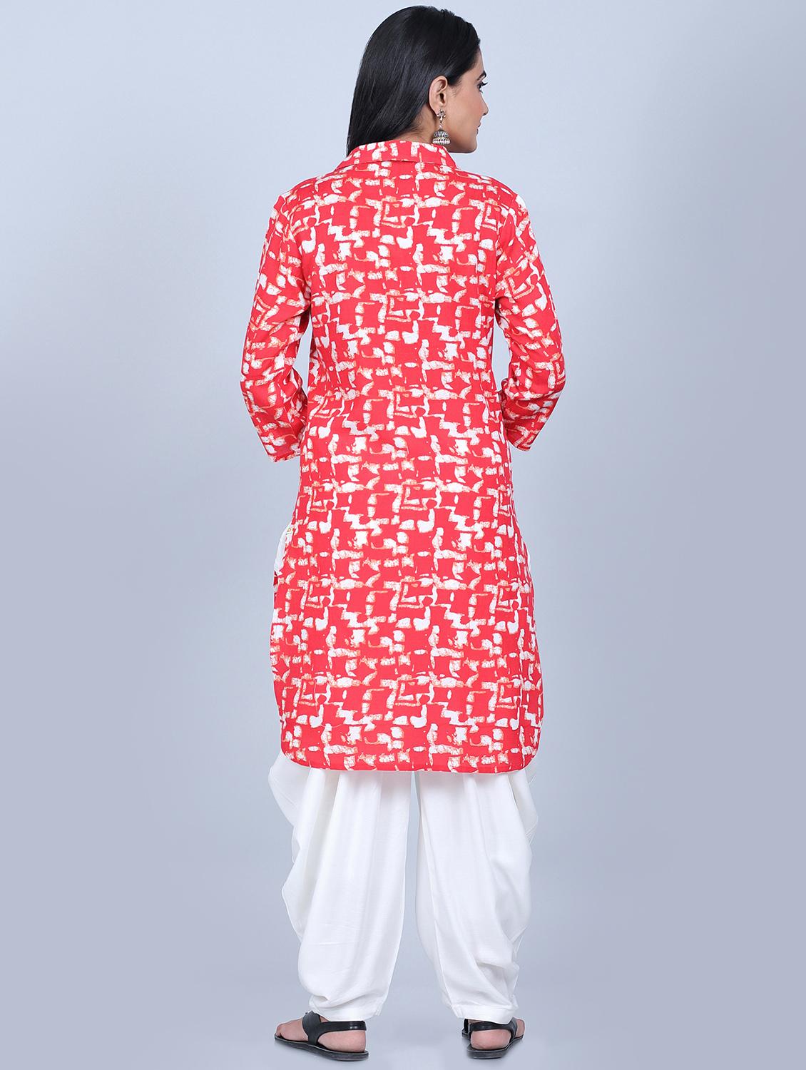 printed kurta salwar set - 17432603 - Zoom Image - 3