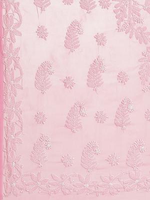pastel chikankari saree with blouse - 17433026 - Standard Image - 4