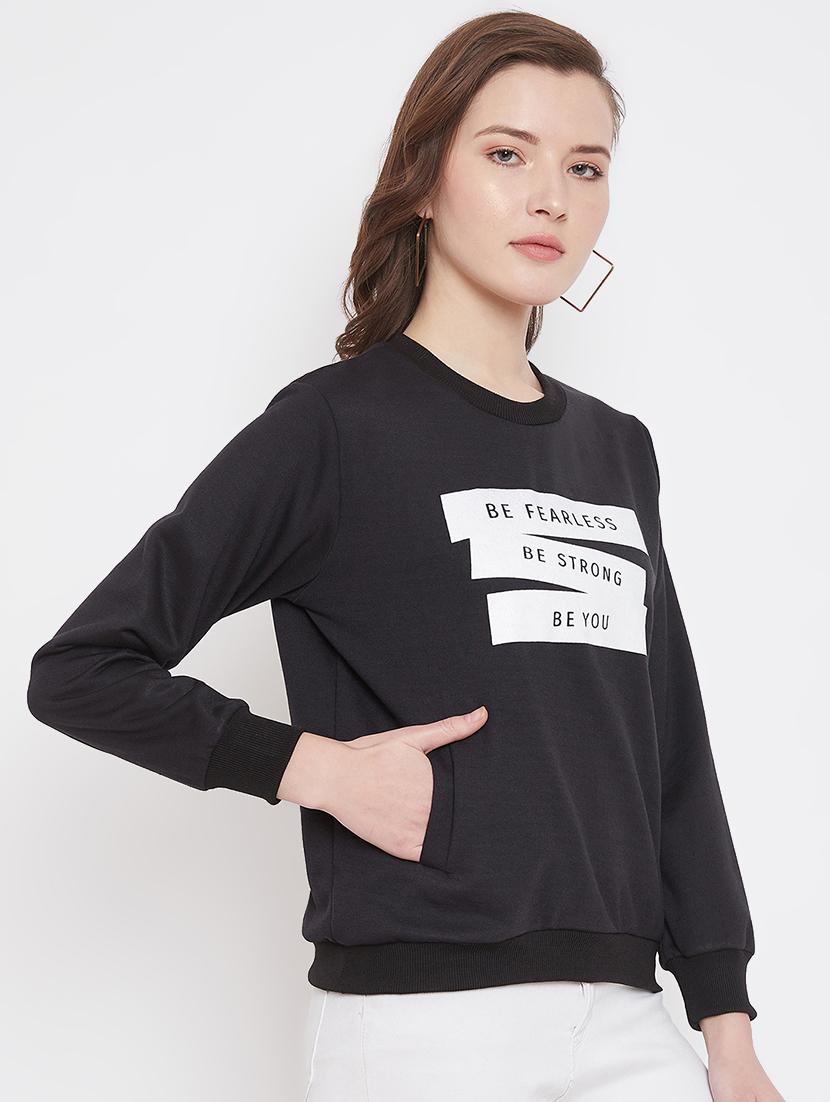 crew neck fleece sweatshirt - 17433167 - Zoom Image - 2