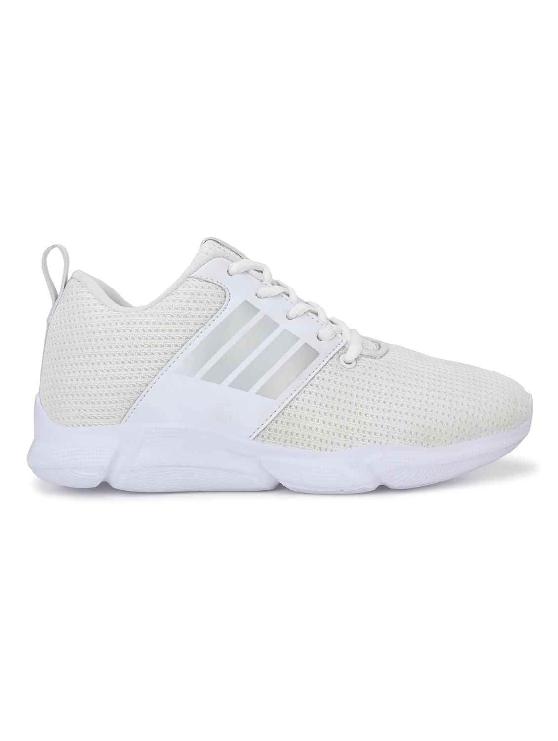 white mesh laceup sports shoes - 17433559 - Zoom Image - 2