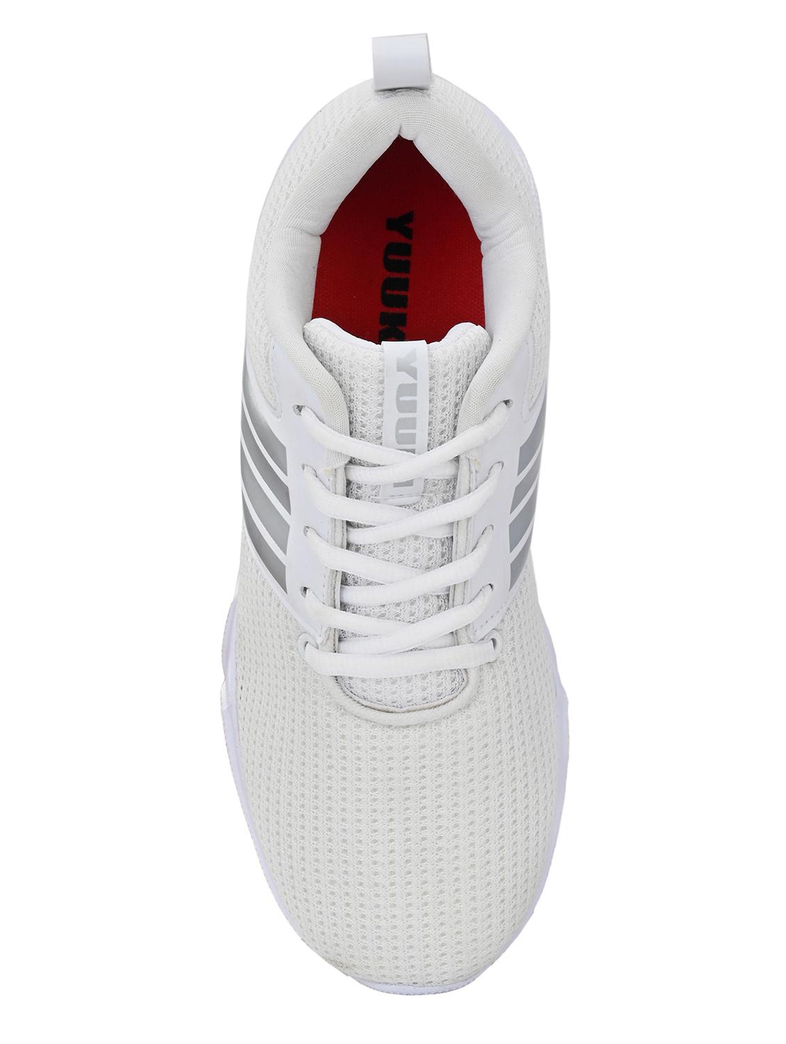 white mesh laceup sports shoes - 17433559 - Zoom Image - 4