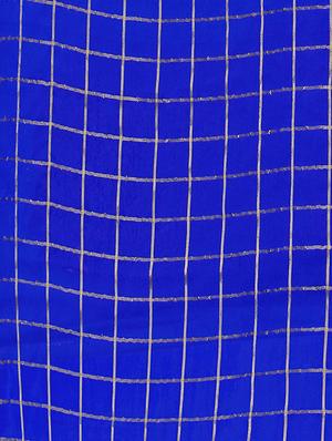 checkered plain saree with blouse - 17433639 - Standard Image - 4