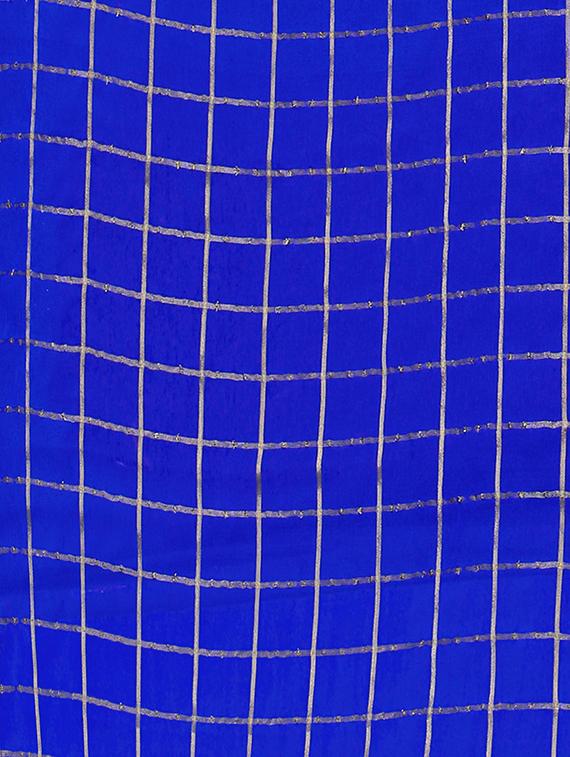 checkered plain saree with blouse - 17433639 - Zoom Image - 4