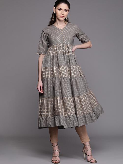 printed anarkali kurta - 17433876 - Standard Image - 1