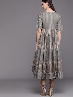printed anarkali kurta - 17433876 - Standard Image - 3