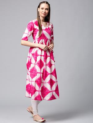 printed anarkali kurta - 17433927 - Standard Image - 3