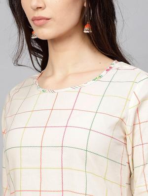 round a-line kurta - 17433969 - Standard Image - 5