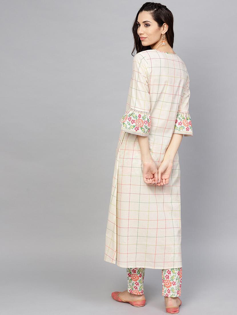 round a-line kurta - 17433969 - Zoom Image - 3