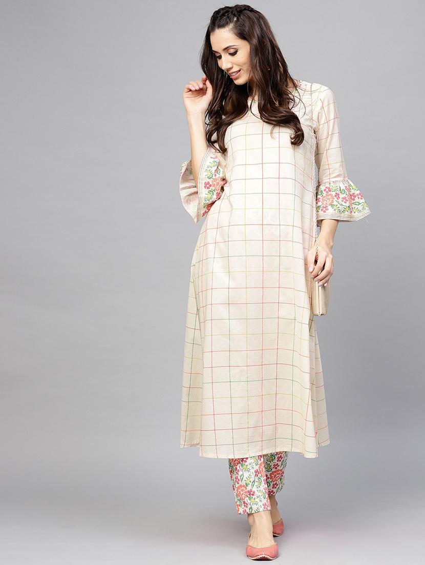 round a-line kurta - 17433969 - Zoom Image - 4