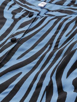 blue viscose aline kurta - 17434042 - Standard Image - 5