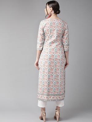 floral straight kurta - 17434074 - Standard Image - 4