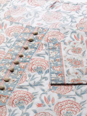 floral straight kurta - 17434074 - Standard Image - 5