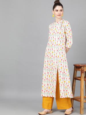 floral a-line kurta - 17434113 - Standard Image - 6