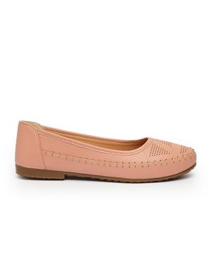 pink pu slip on ballerina - 17434297 - Standard Image - 2