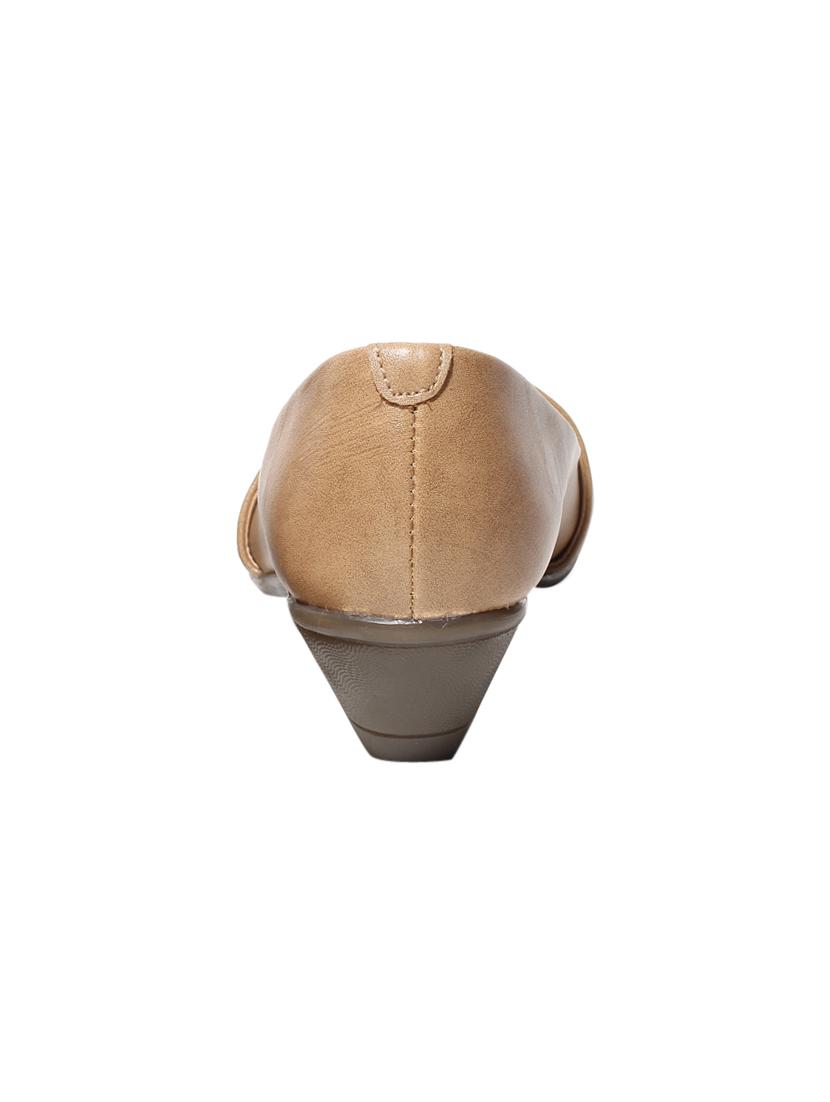 beige pu slip on ballerina - 17434298 - Zoom Image - 3