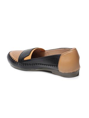 black pu slip on ballerina - 17434306 - Standard Image - 3