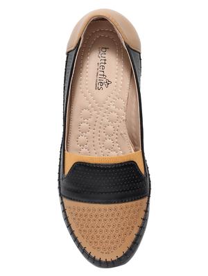 black pu slip on ballerina - 17434306 - Standard Image - 4