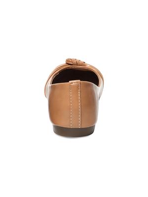 beige pu slip on ballerina - 17434308 - Standard Image - 3