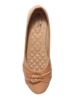 beige pu slip on ballerina - 17434308 - Standard Image - 4
