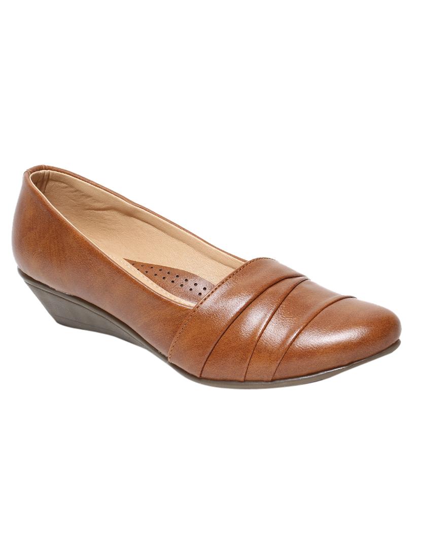 tan pu slip on ballerina - 17434336 - Zoom Image - 1