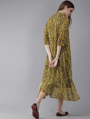 printed a-line dress with jacket - 17434398 - Standard Image - 3