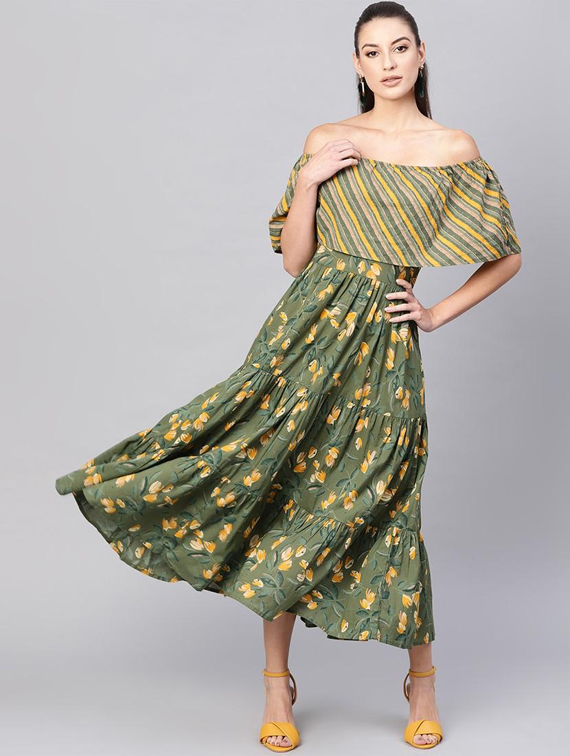 off shoulder floral dress - 17434515 - Zoom Image - 1
